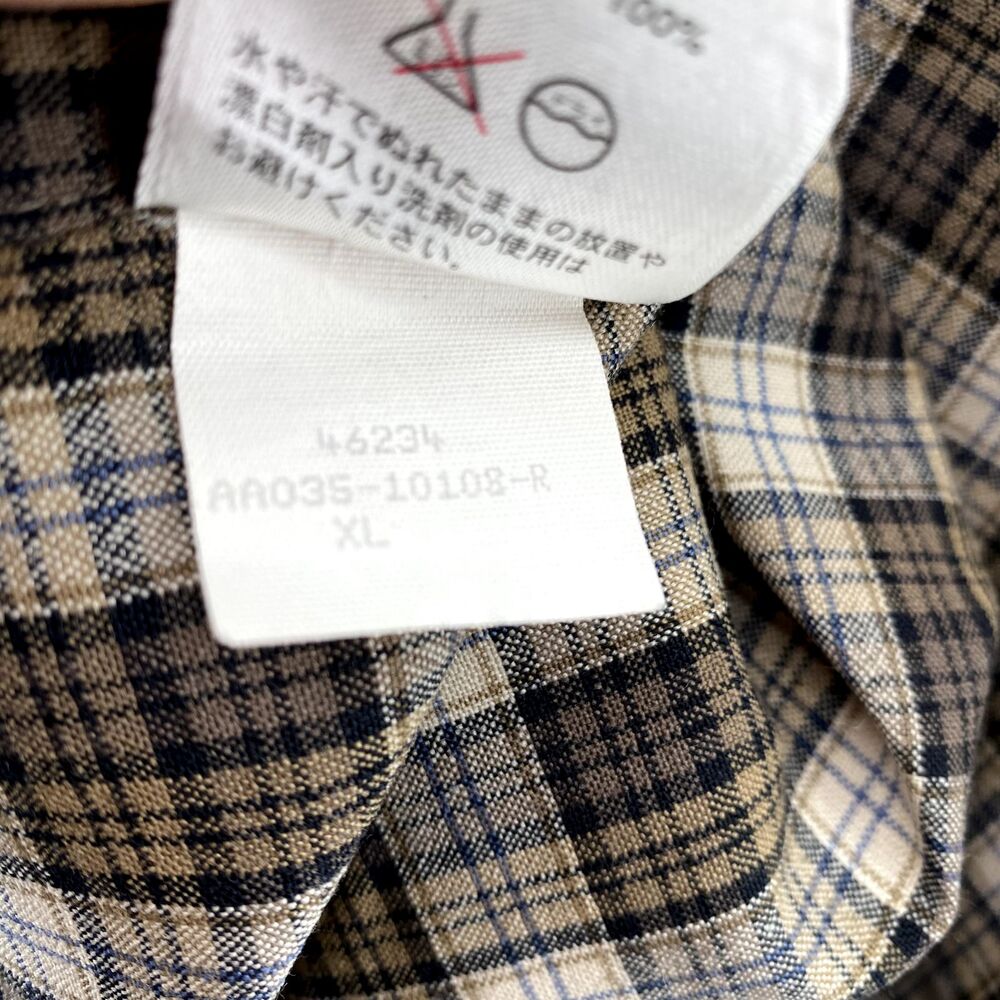 Sir Pendleton Shirt Men's XL Brown Plaid Wool Outdoor Workwear Academia Grunge - Picture 16 of 16